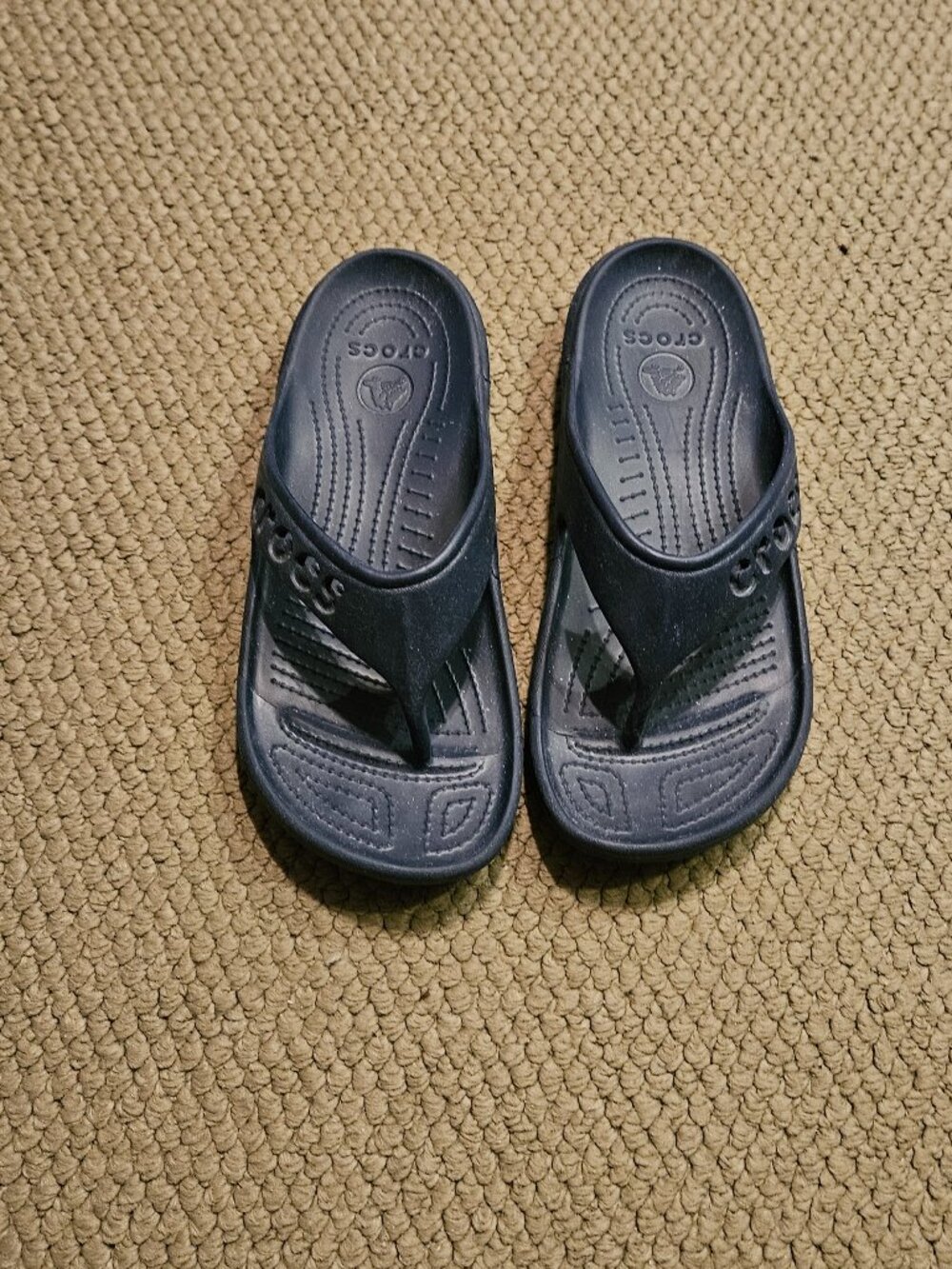 CROCs Flip Flop Sandals -Navy - Women's Size 9
